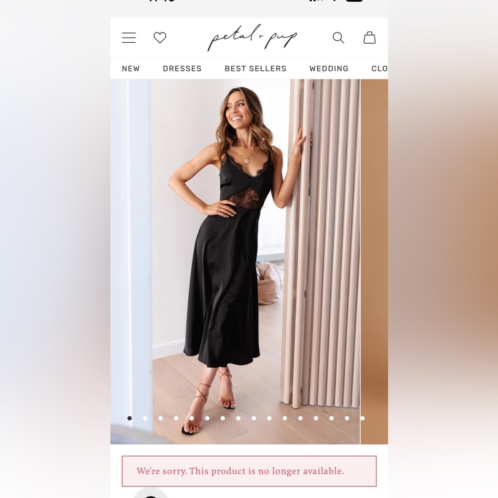 Petal and Pup black dress NWT